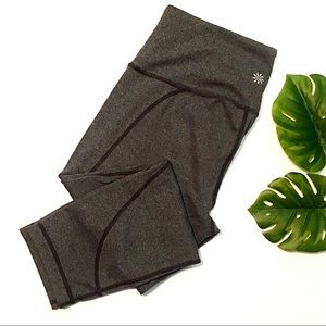 SOLD Athleta Grey Capri Gym Leggings With Stash Pocket